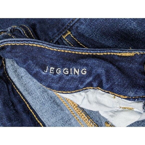 American Eagle Size 4 Regular Stretch Skinny Denim Blue Jeans Jeggings - Picture 5 of 13